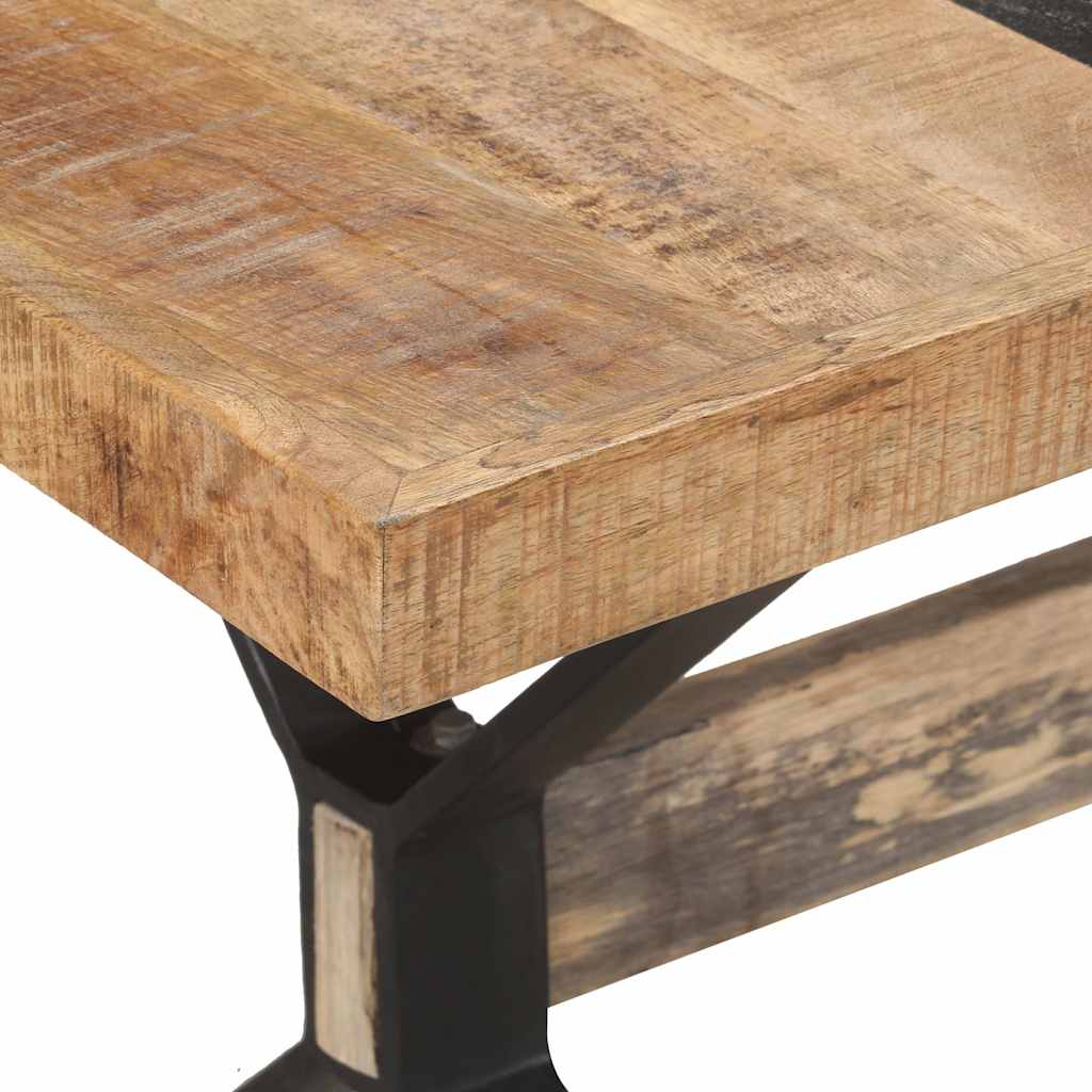 Tavolo da Pranzo 160x80x76 cm in Legno Massello di Mango Grezzo