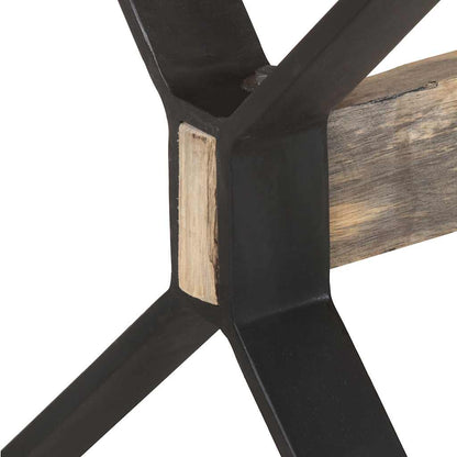Tavolo da Pranzo 160x80x76 cm in Legno Massello di Mango Grezzo