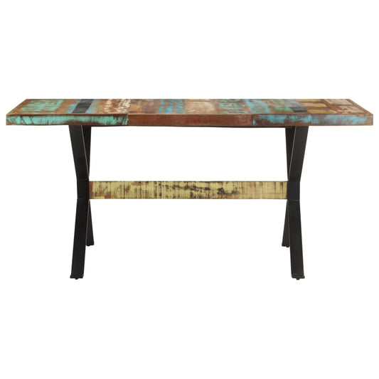 Tavolo da Pranzo 160x80x76 cm in Legno Massello di Recupero | homemem39