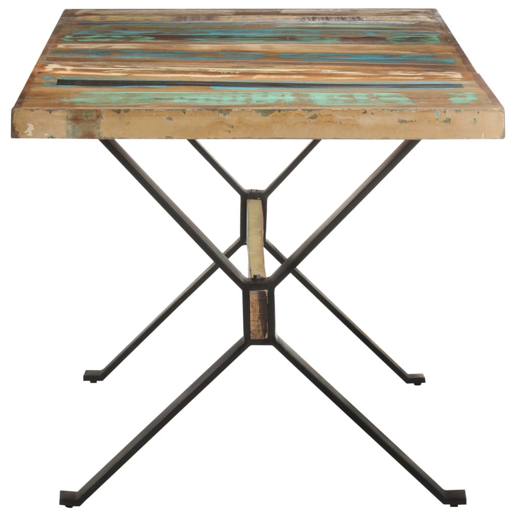 Tavolo da Pranzo 160x80x76 cm in Legno Massello di Recupero | homemem39