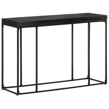 Tavolo Consolle Nero 110x35x76 cm Massello di Acacia e Mango | homemem39