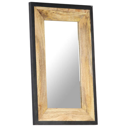 Specchio 80x50 cm in Legno Massello di Mango