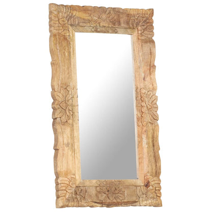Specchio 80x50 cm in Legno Massello di Mango | homemem39