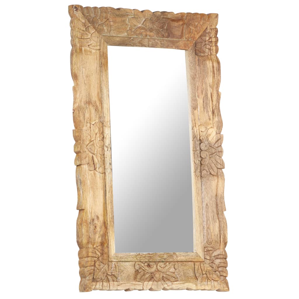 Specchio 80x50 cm in Legno Massello di Mango | homemem39