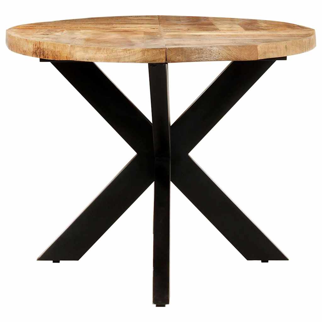 Tavolo da Pranzo Ovale 200x100x75cm in Massello di Mango Grezzo | homemem39