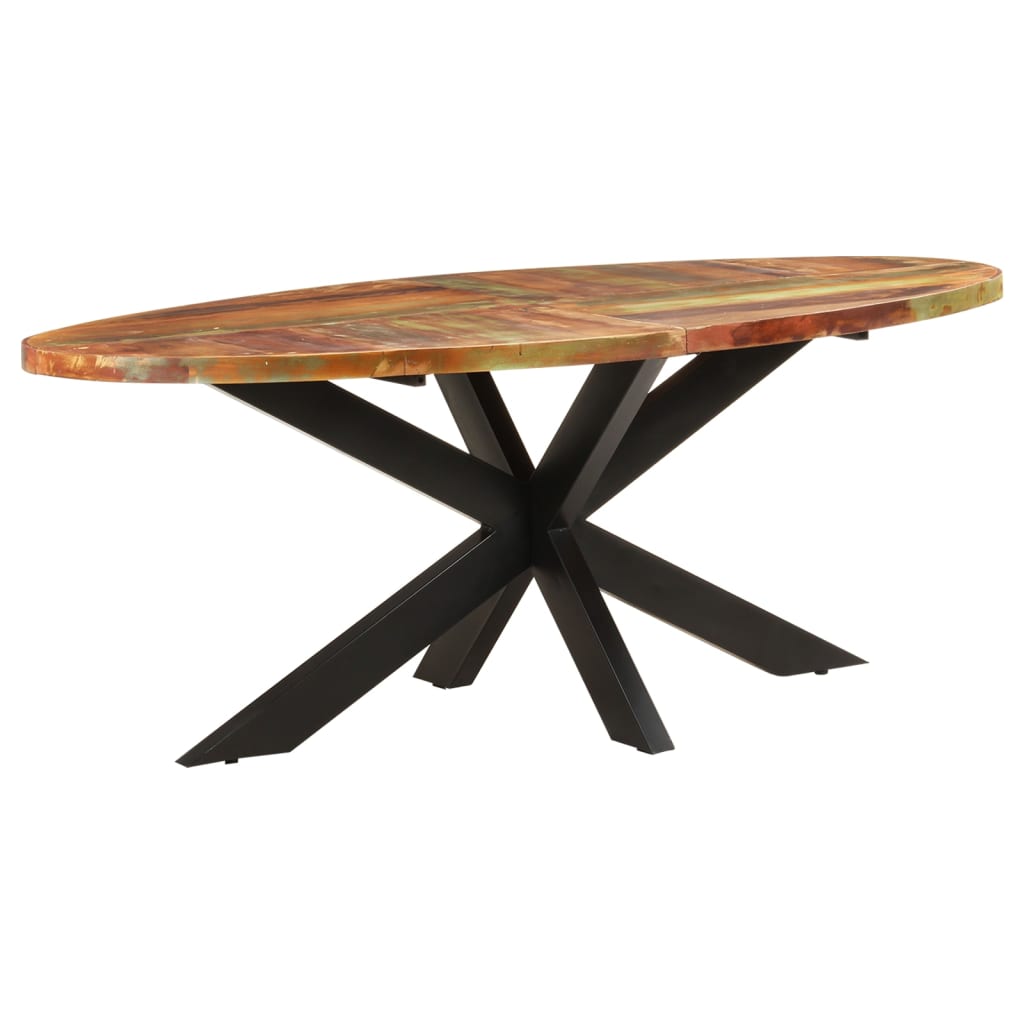 Tavolo da Pranzo 200x100x75cm in Legno Massello di Recupero | homemem39