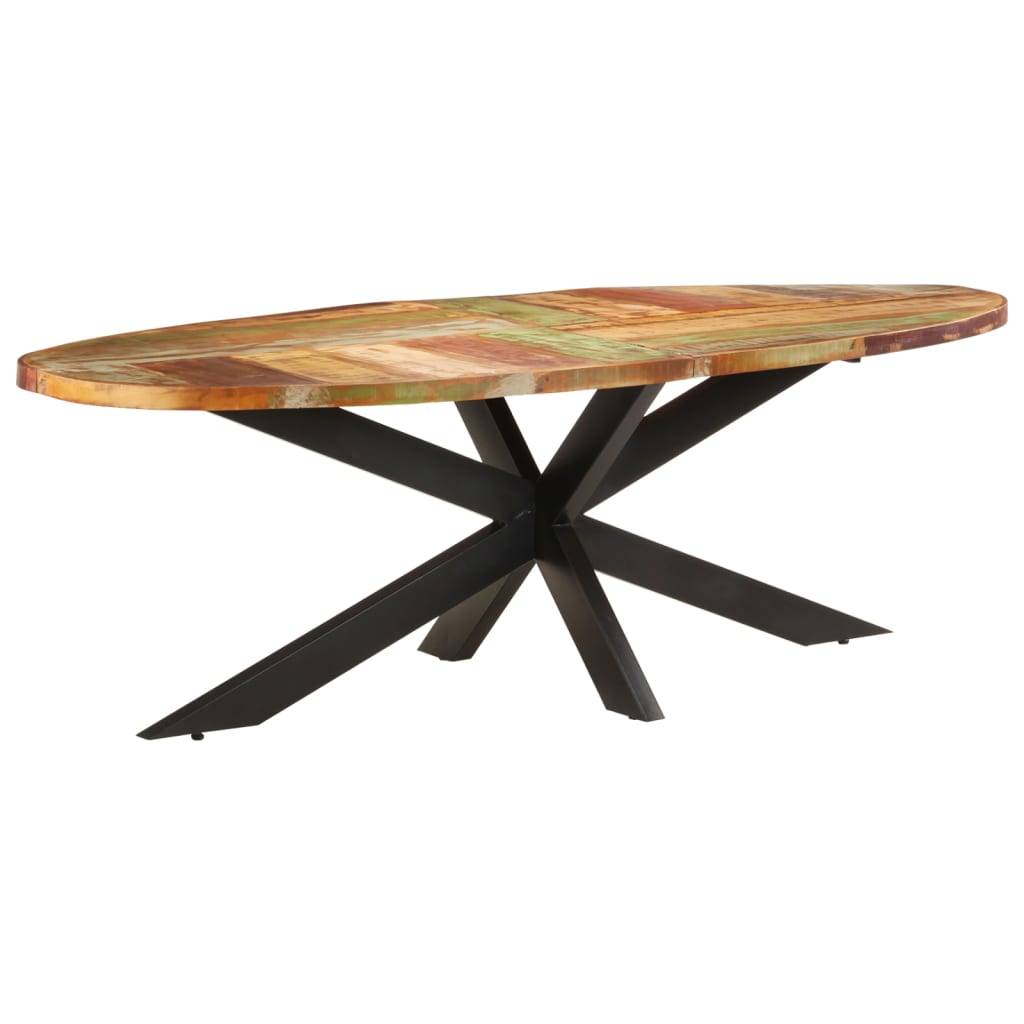 Tavolo da Pranzo 240x100x75 cm in Legno Massello di Recupero | homemem39