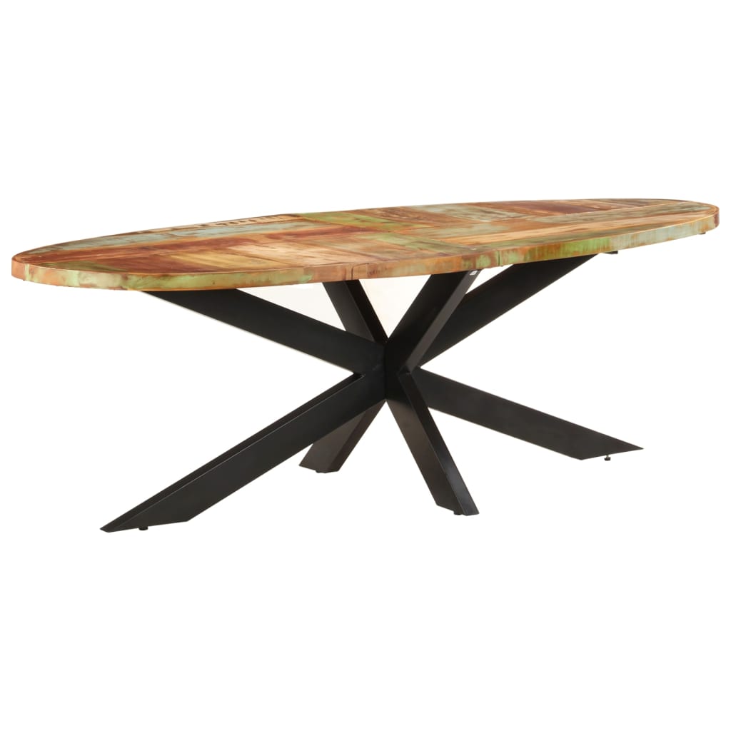 Tavolo da Pranzo 240x100x75 cm in Legno Massello di Recupero | homemem39