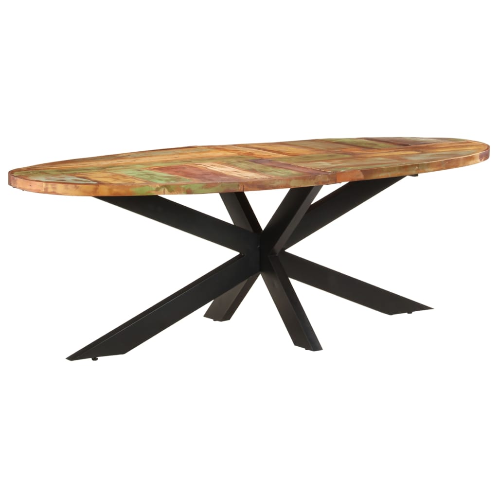 Tavolo da Pranzo 240x100x75 cm in Legno Massello di Recupero | homemem39