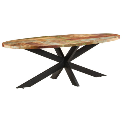 Tavolo da Pranzo 240x100x75 cm in Legno Massello di Recupero | homemem39