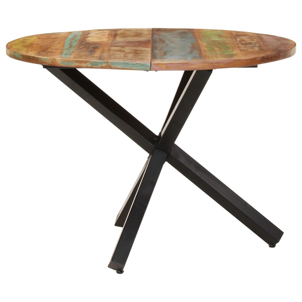 Tavolo da Pranzo Rotondo 100x100x75 cm Massello di Recupero | homemem39