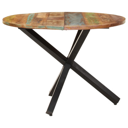 Tavolo da Pranzo Rotondo 100x100x75 cm Massello di Recupero | homemem39