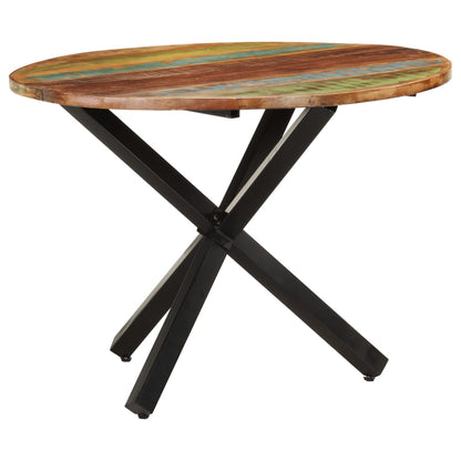 Tavolo da Pranzo Rotondo 100x100x75 cm Massello di Recupero | homemem39