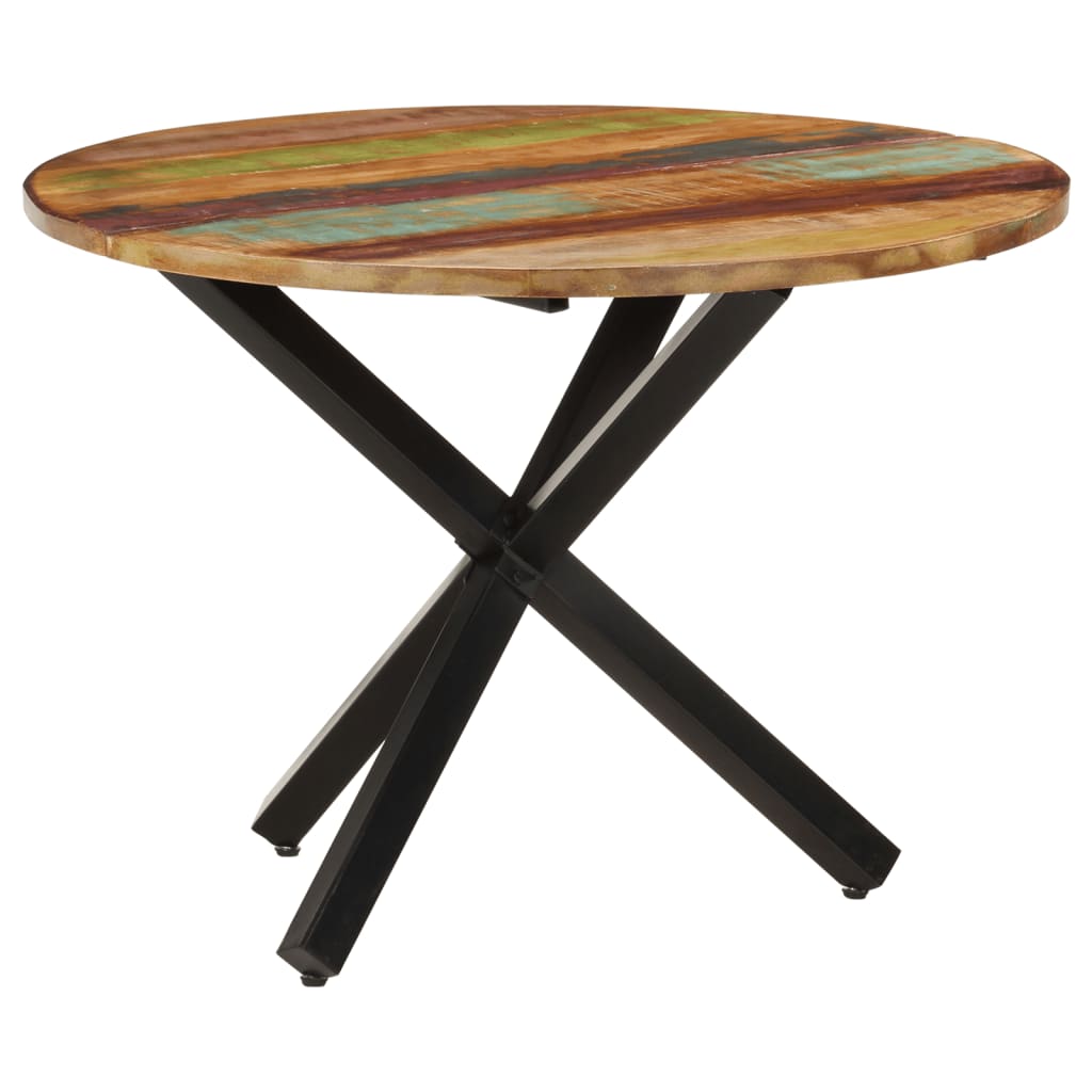 Tavolo da Pranzo Rotondo 100x100x75 cm Massello di Recupero | homemem39