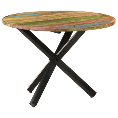 Tavolo da Pranzo Rotondo 100x100x75 cm Massello di Recupero | homemem39