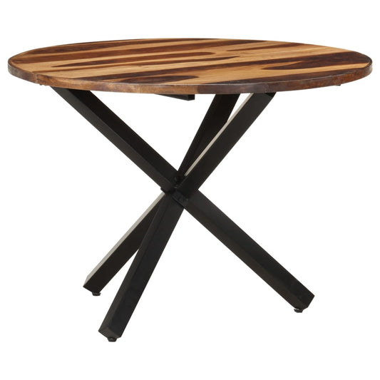 Tavolo da Pranzo 100x100x75 cm Legno di Acacia Finitura Ambra