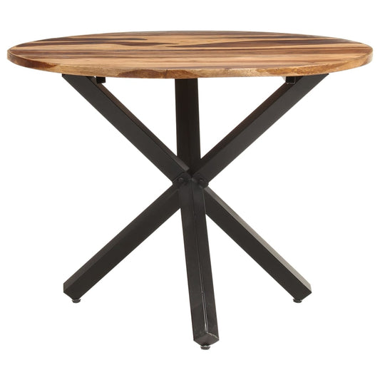 Tavolo da Pranzo 100x100x75 cm Legno di Acacia Finitura Ambra | homemem39