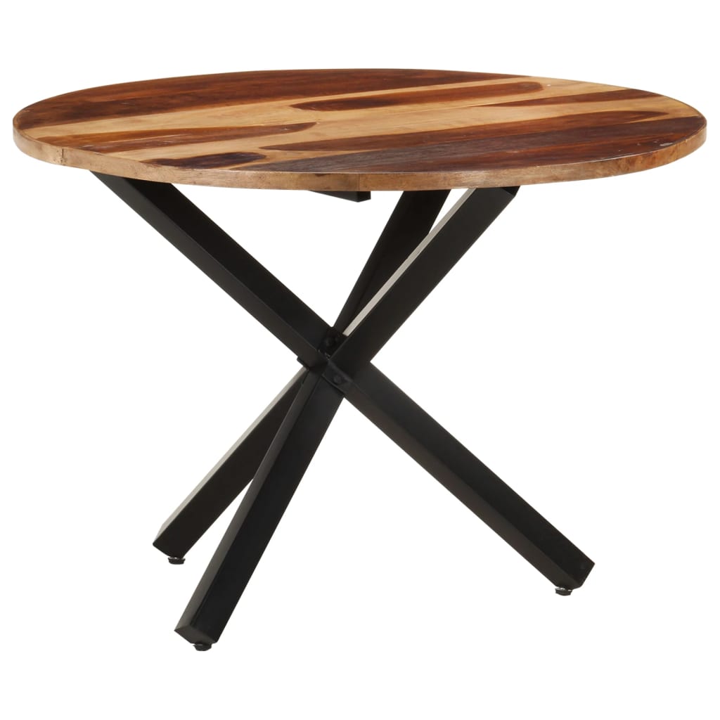 Tavolo da Pranzo 100x100x75 cm Legno di Acacia Finitura Ambra | homemem39