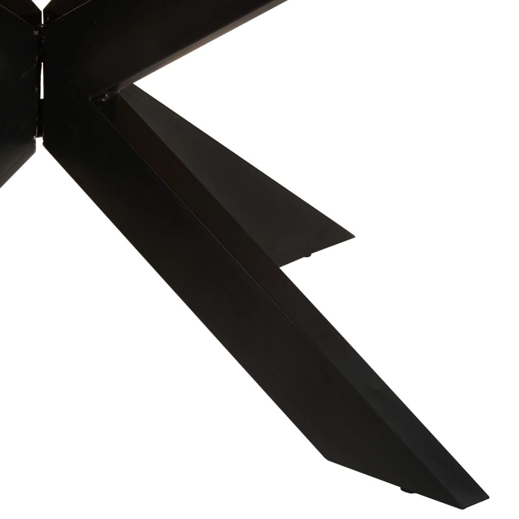 Tavolo da Pranzo Rotondo 175x75cm in Legno Massello di Recupero | homemem39