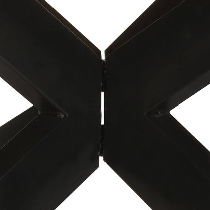 Tavolo Pranzo Rotondo 175x75 cm Legno di Acacia Finitura Ambra | homemem39
