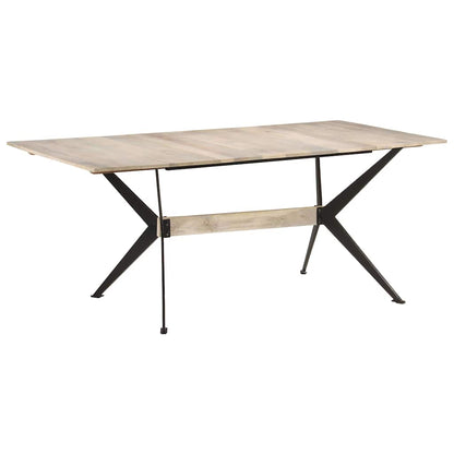 Tavolo da Pranzo 180x90x76 cm in Legno Massello di Mango | homemem39