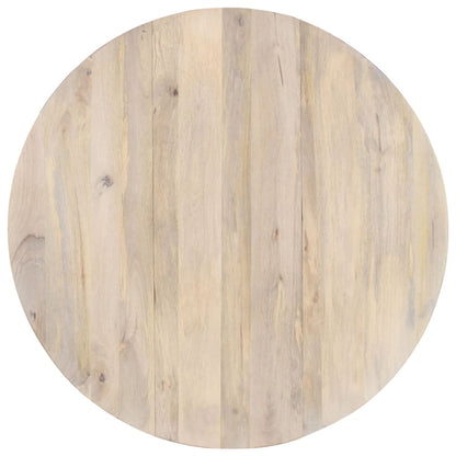 Tavolo da Pranzo Rotondo 110x76 cm in Legno Massello di Mango - homemem39
