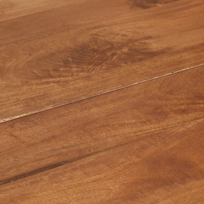 Tavolo da Pranzo Rotondo 110x76 cm in Legno Massello di Mango - homemem39