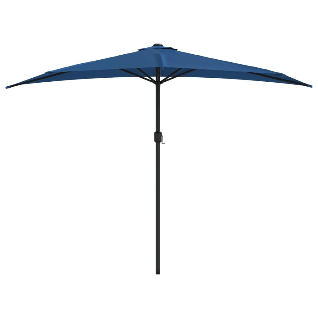 Ombrellone Balcone Palo in Alluminio Blu 300x155x223cm a Metà | homemem39