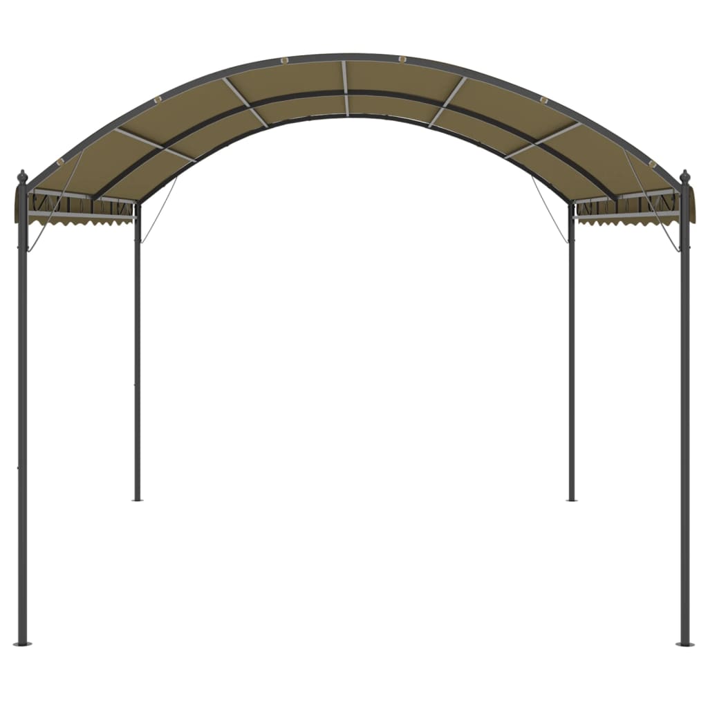 Gazebo 4x3x2,6 m Grigio Talpa 180 g/m² | homemem39