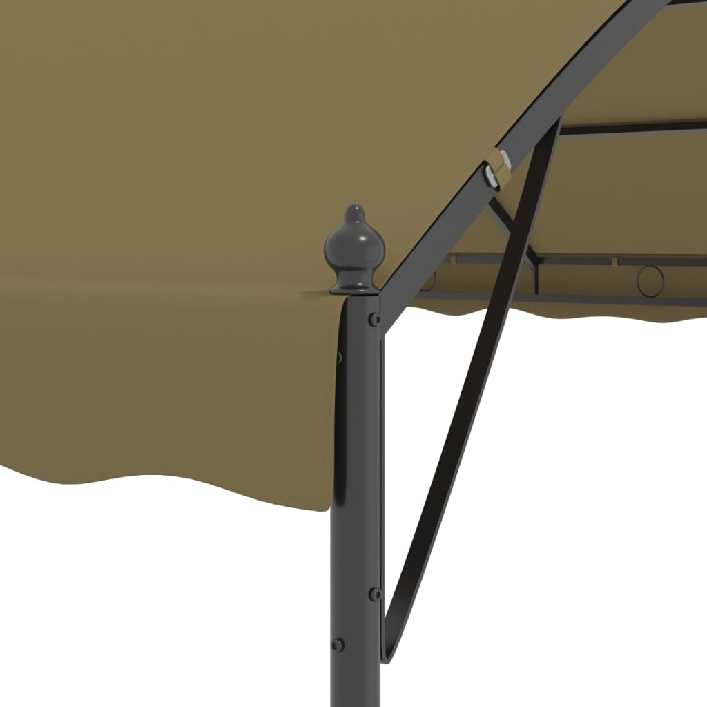 Gazebo 4x3x2,6 m Grigio Talpa 180 g/m² | homemem39