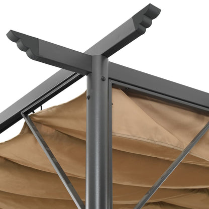 Pergola con Tetto Retrattile Talpa 3x3m in Acciaio 180 g/m² | homemem39