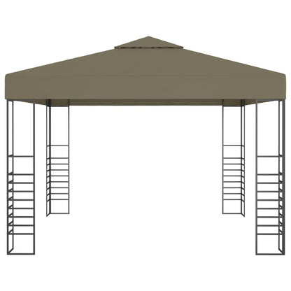 Gazebo da Giardino 3x3 m Grigio Talpa 180 g/m² | homemem39
