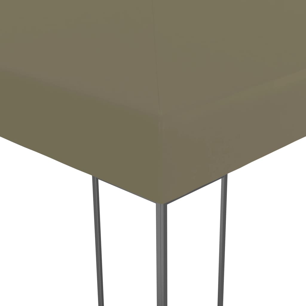 Gazebo da Giardino 3x3 m Grigio Talpa 180 g/m² | homemem39