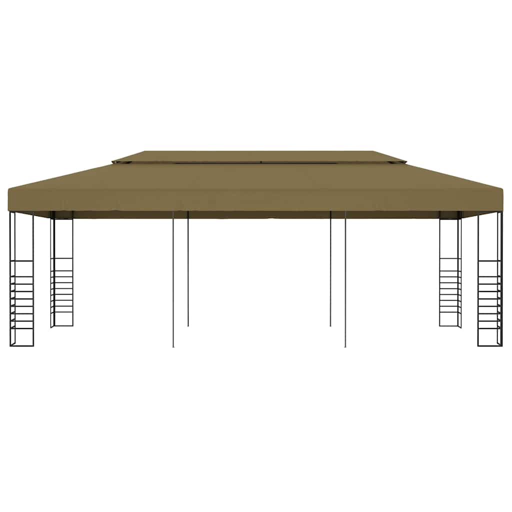 Gazebo da Giardino 6x3x2,7 m Grigio Talpa 180 g/m² | homemem39