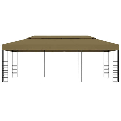 Gazebo da Giardino 6x3x2,7 m Grigio Talpa 180 g/m² | homemem39