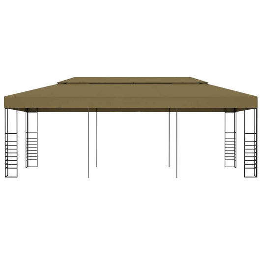 Gazebo da Giardino 6x3x2,7 m Grigio Talpa 180 g/m² | homemem39
