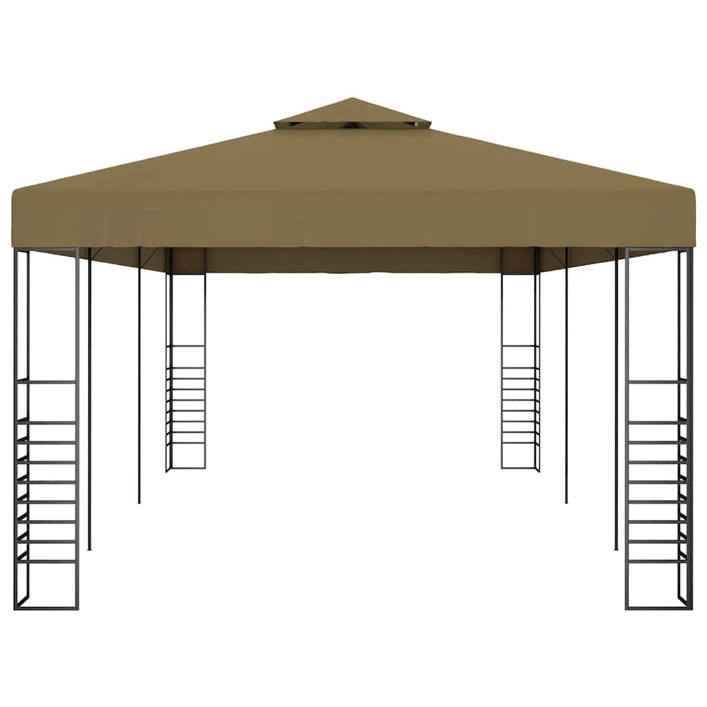 Gazebo da Giardino 6x3x2,7 m Grigio Talpa 180 g/m² | homemem39