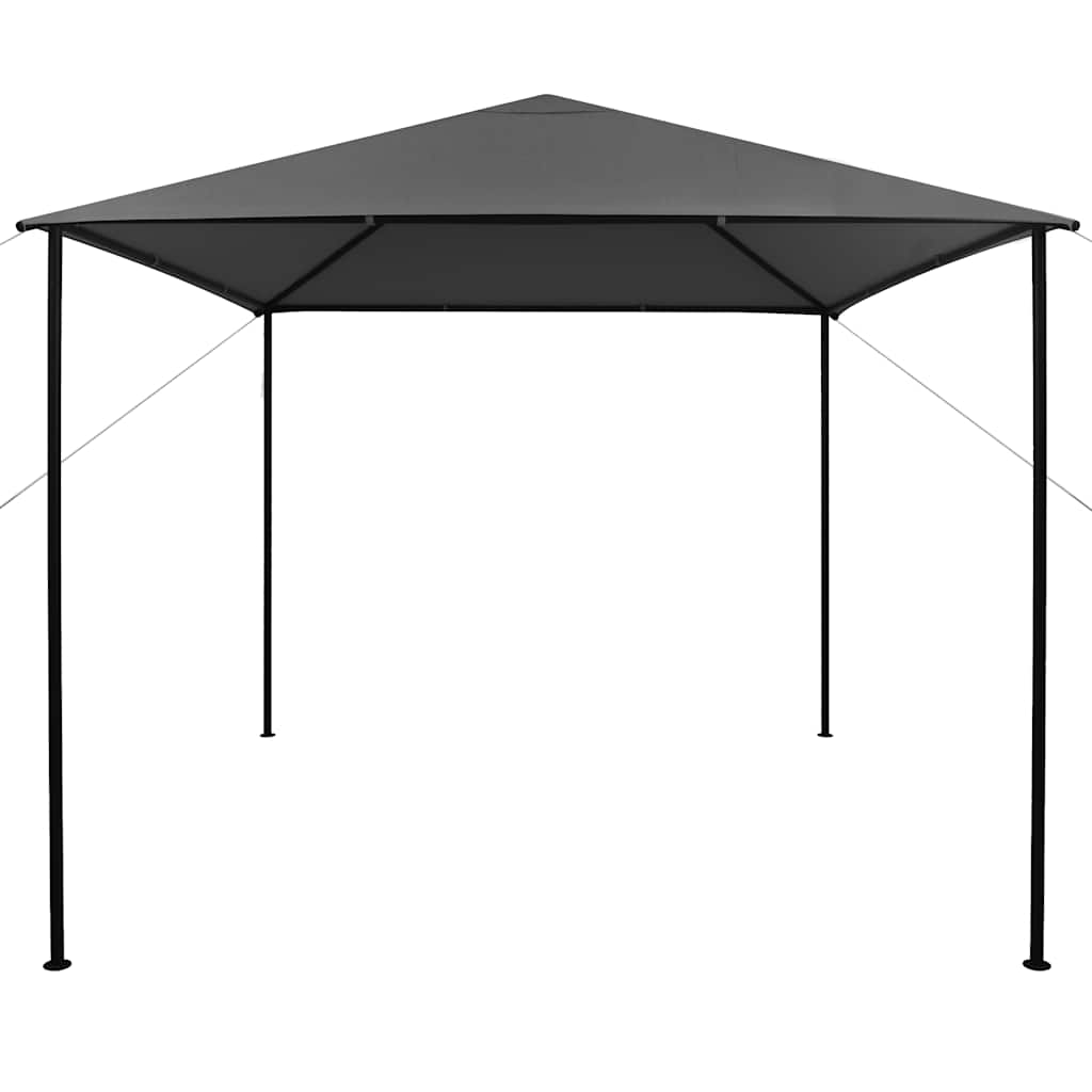 Gazebo 3x3 m Antracite in Tessuto e Acciaio 180 g/m² | homemem39