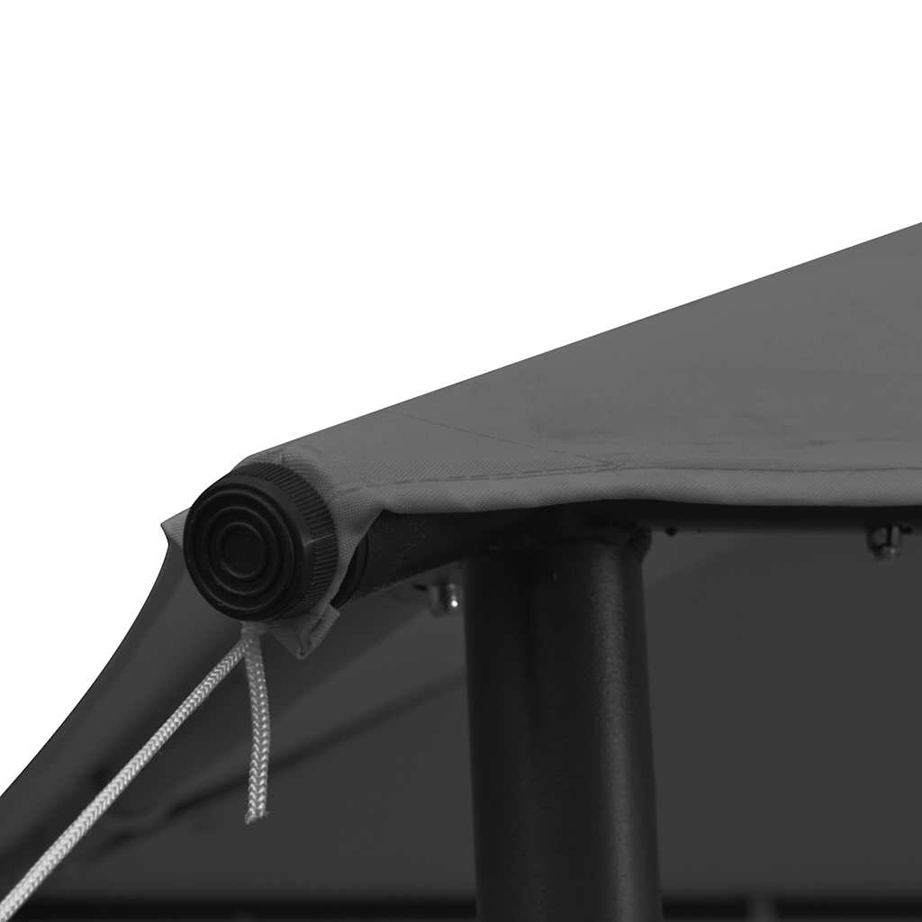 Gazebo 3x3 m Antracite in Tessuto e Acciaio 180 g/m² | homemem39