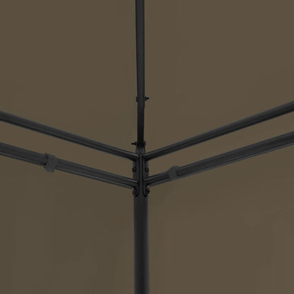 Gazebo con Tende 600x298x270 cm Grigio Talpa 180 g/m² | homemem39