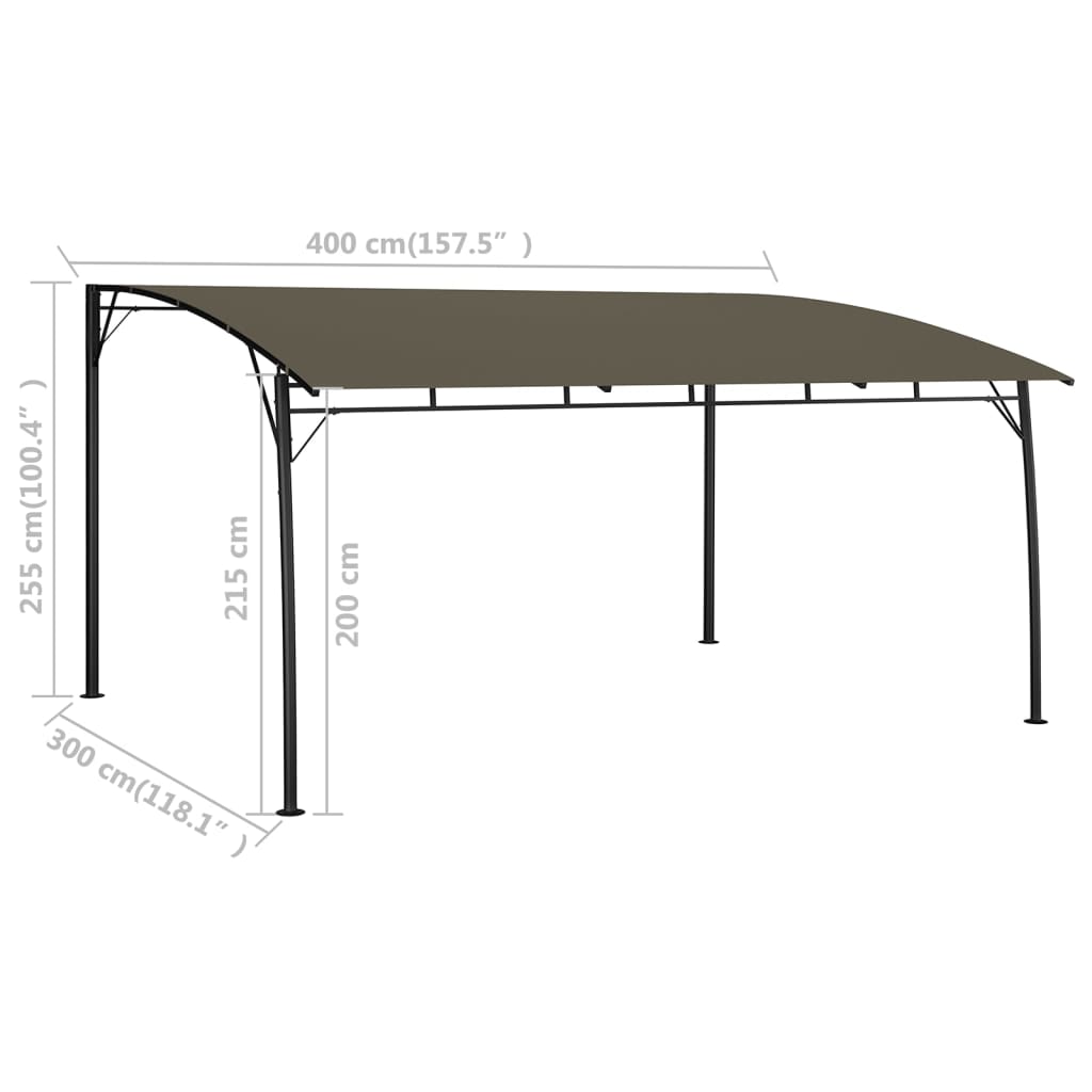 Tenda Parasole da Giardino 4x3x2,55 m Talpa | homemem39