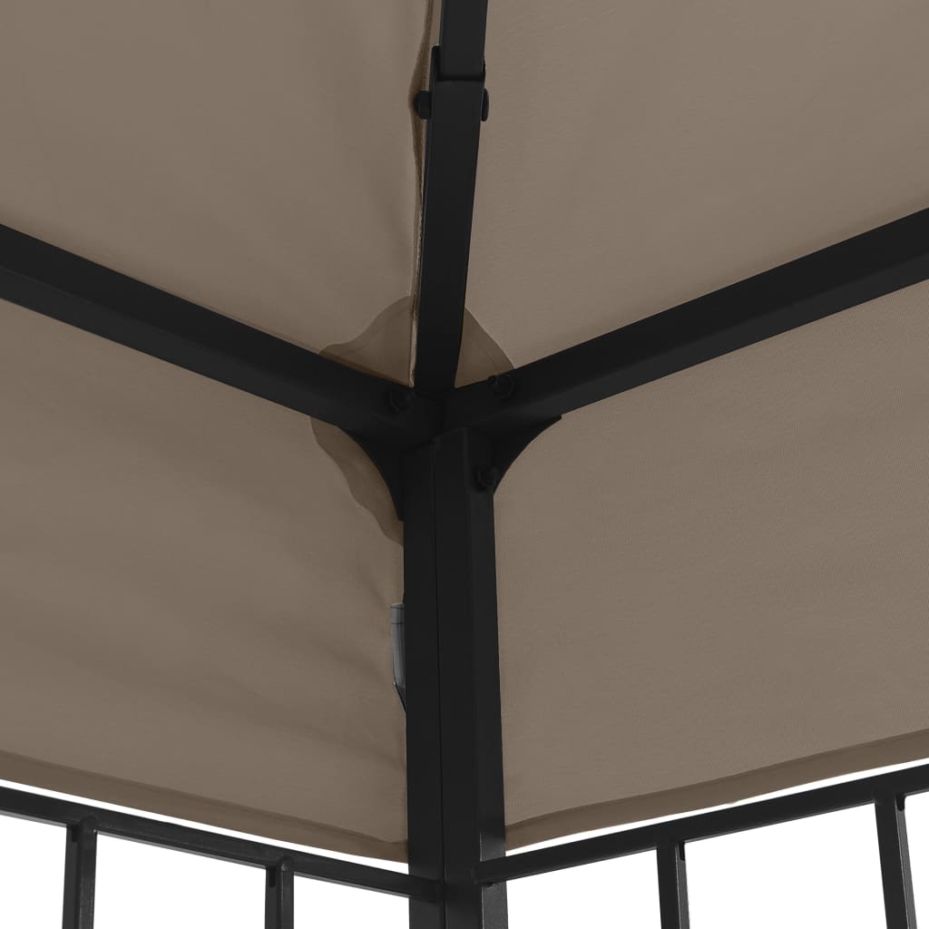 Gazebo 4x3 m Grigio Talpa | homemem39