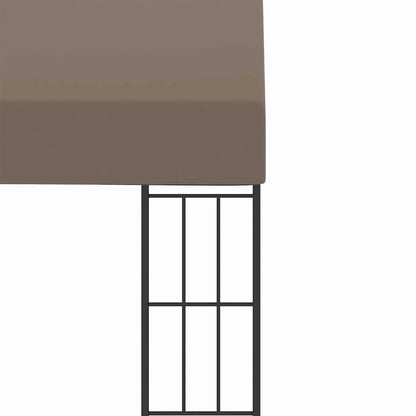Gazebo a Parete 3x3 m Talpa in Tessuto