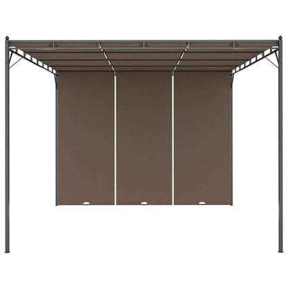 Gazebo da Giardino con Tenda Laterale 4x3x2,25 m Talpa