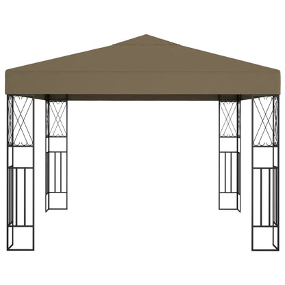 Gazebo 3x3 m Grigio Talpa in Tessuto | homemem39