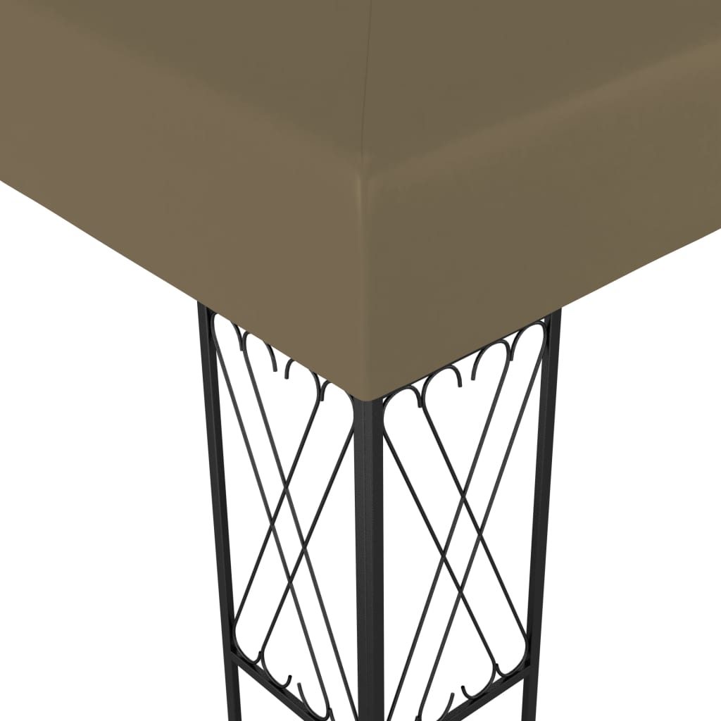 Gazebo 3x3 m Grigio Talpa in Tessuto | homemem39
