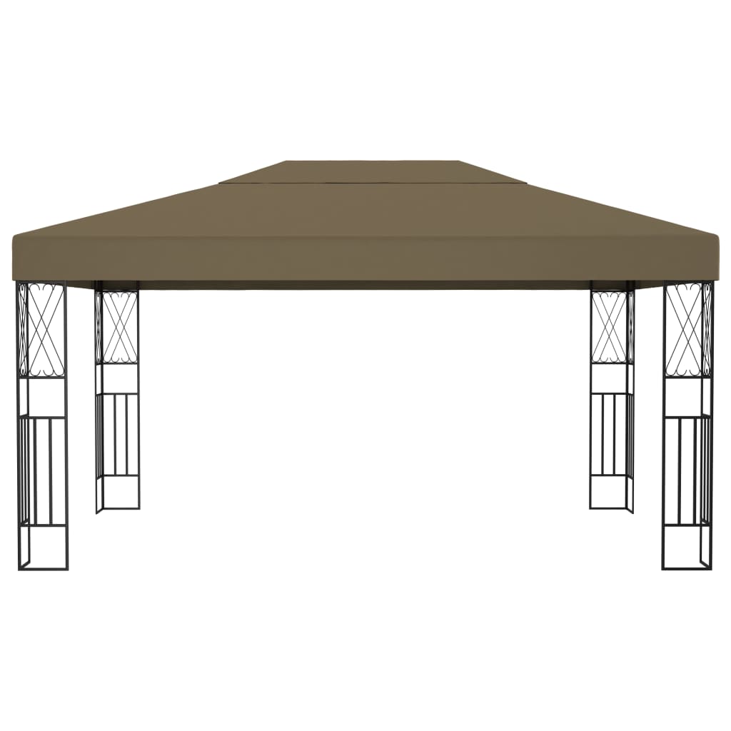 Gazebo 3x4 m Grigio Talpa in Tessuto | homemem39