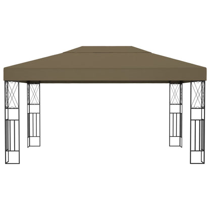Gazebo 3x4 m Grigio Talpa in Tessuto | homemem39