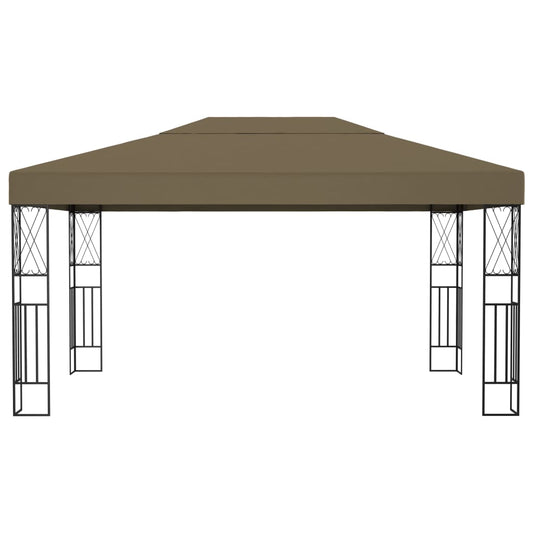 Gazebo 3x4 m Grigio Talpa in Tessuto | homemem39