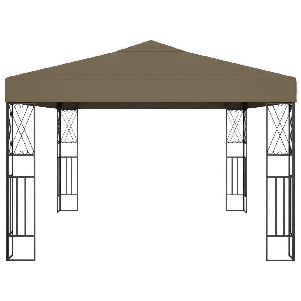 Gazebo 3x4 m Grigio Talpa in Tessuto | homemem39